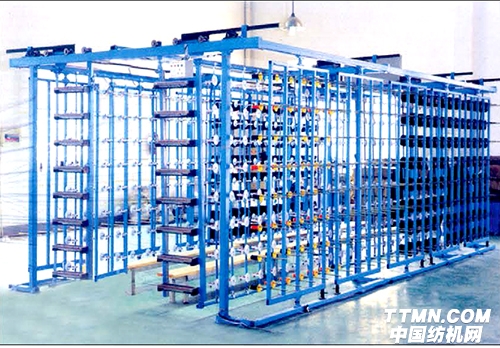 回轉(zhuǎn)矩型式筒子架